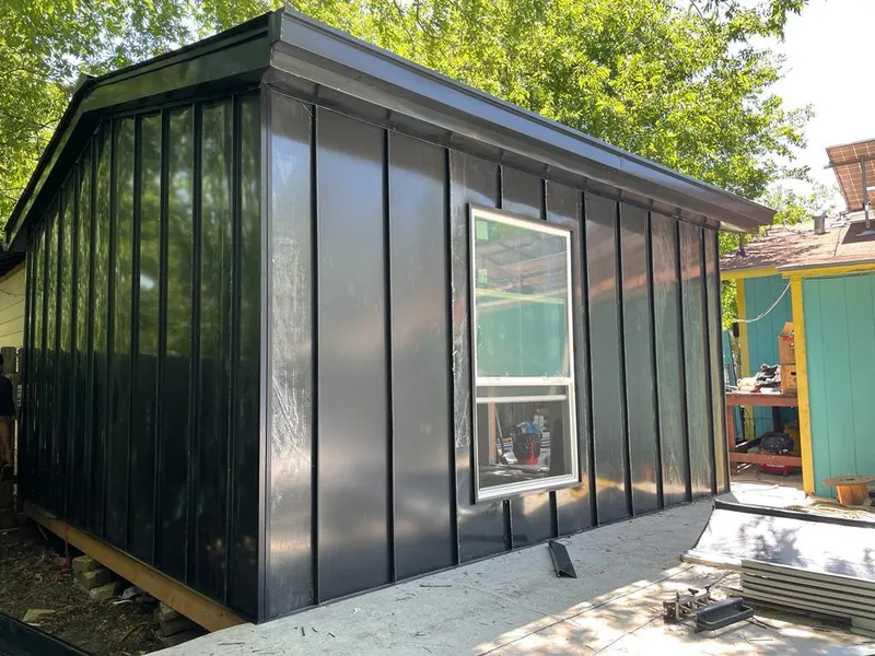 Black standing seam metal wall panels for Metal Roof Installation in Florida City