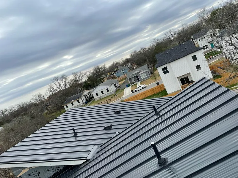 Standing seam metal roof panels with vents for Skylight Repair in Florida City
